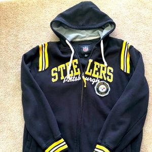NFL Men’s Steelers XL Zip Up Hoodie Jacket